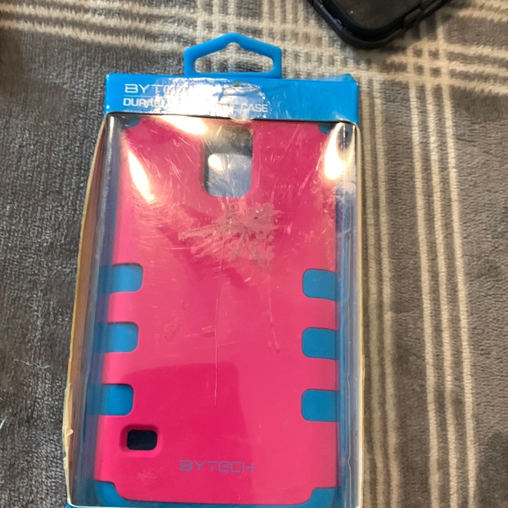 Pink and blue durable protector case